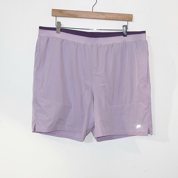 Fabletics Other - Fabletics fundamental II lined 7” men’s purple active shorts